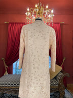 Ivory Minimal Embroidered Kurta Set