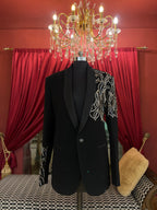 Midnight Statement Embroidered Blazer