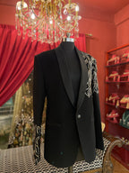 Midnight Statement Embroidered Blazer