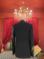 Midnight Statement Embroidered Blazer