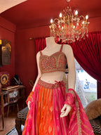 Sunset Rani Lehenga Set