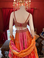 Sunset Rani Lehenga Set