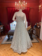 Sky Blue Shimmer Gown