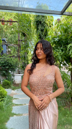 Golden One Shoulder Gown