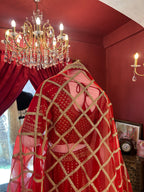Red-Gold Resham Worked Lehenga