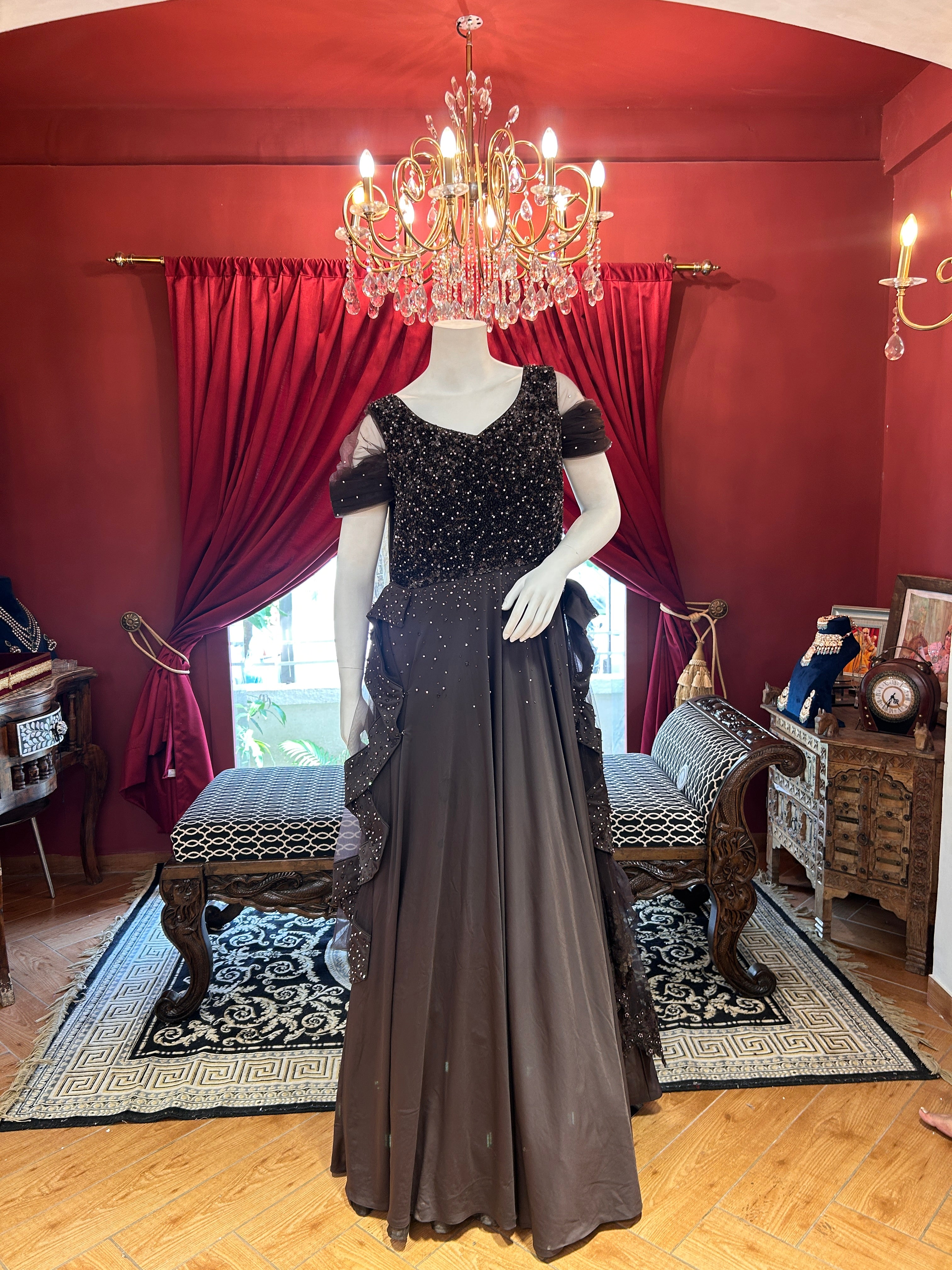 Mocha Shimmer Muse Gown