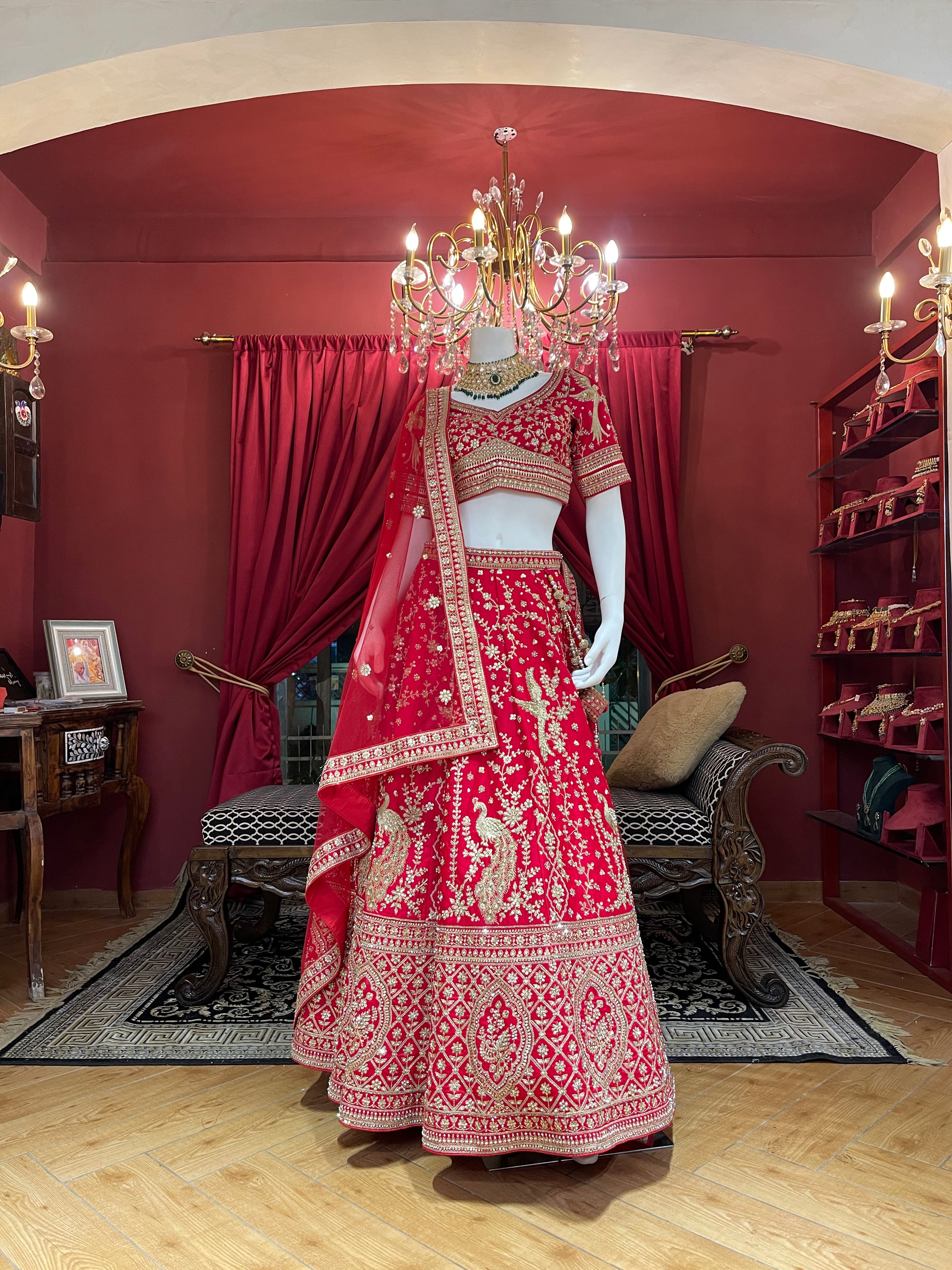 Scarlet Forest Bridal Set