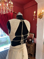 Whispering Veil Draping Saree With Pearl Blouse