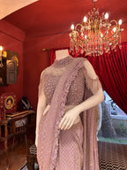 Pearl Symphony Lavender Draping Saree