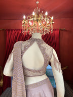 Pearl Symphony Lavender Draping Saree