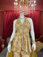 Yellow Mahima Mahajan Peplum Set X Devanshi