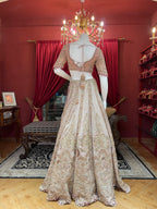 Bronze Pink Bridal Lehenga