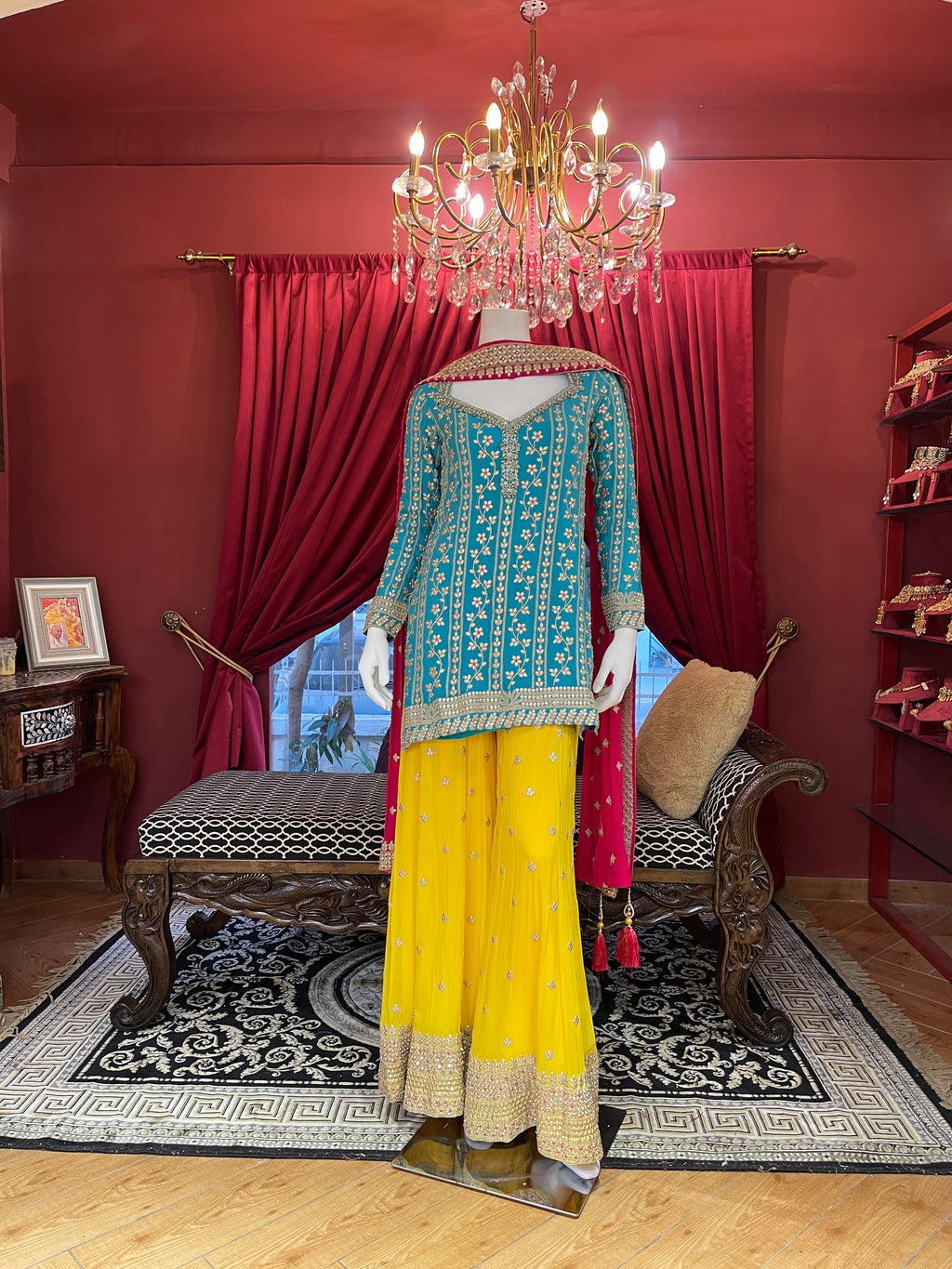 Sunset Gota Patti 3-piece Suit X Orepiya