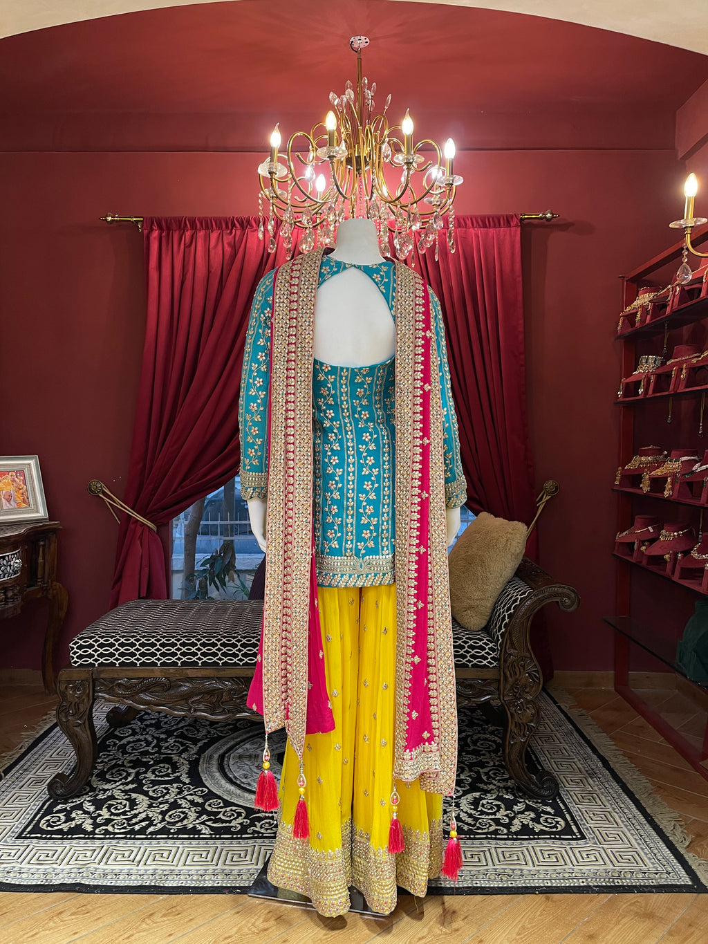 Sunset Gota Patti 3-piece Suit X Orepiya