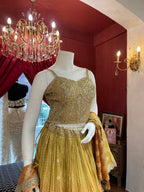 Haldi Ombre Lehenga Set