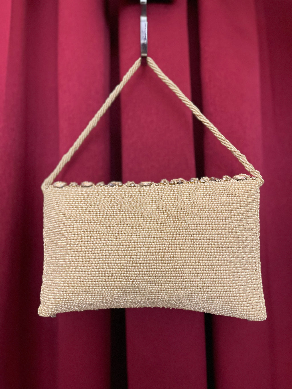 Golden Embroidered Crystal Work