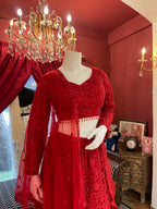 Priyanka Chopra Red Lehenga Set