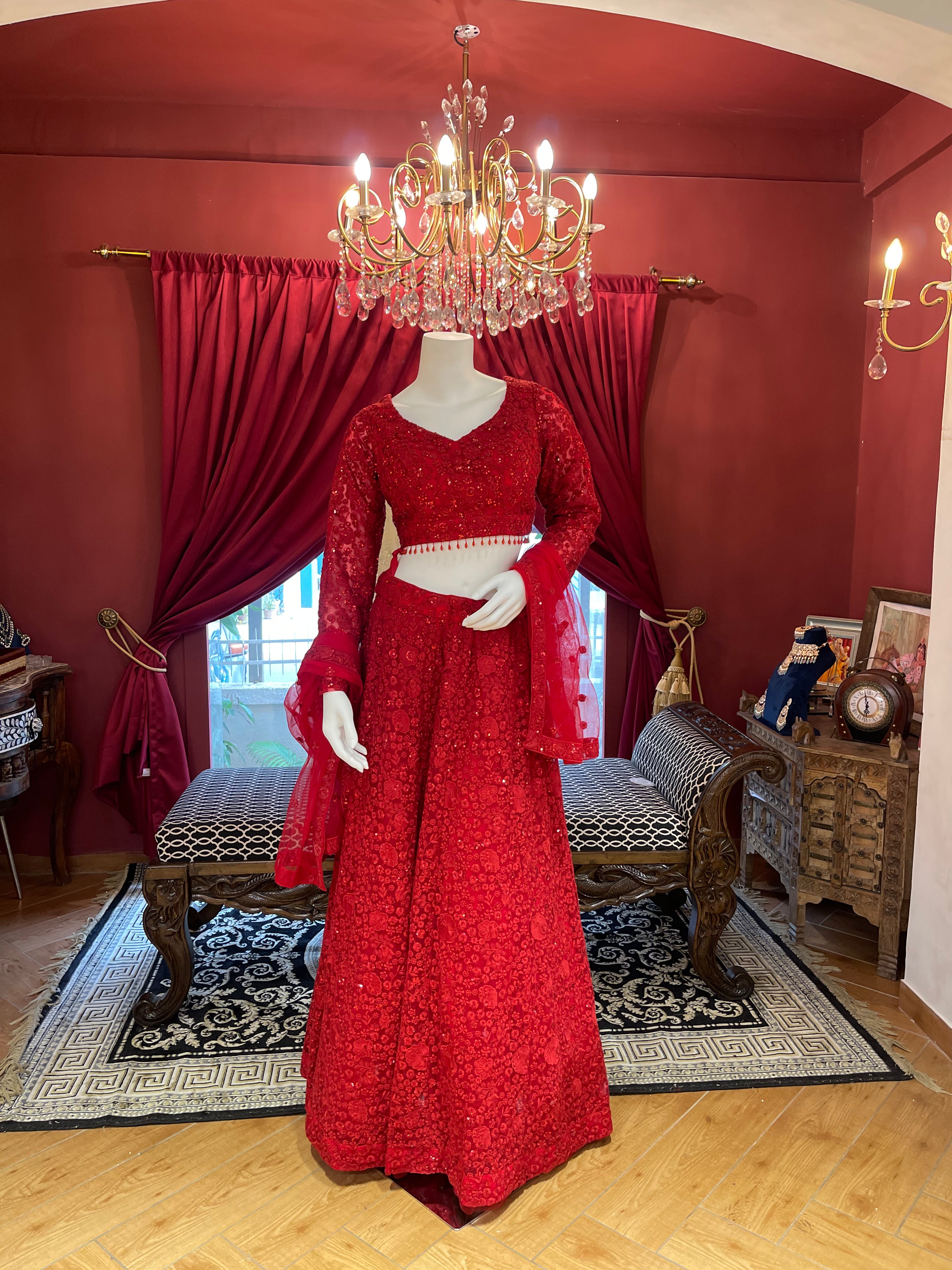 Ruby Bloom Lehenga Set