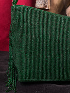 Green Beaded Purse