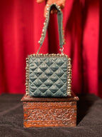 Green Box Purse With Ghungroos
