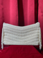 White Beaded Purse