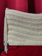 White Beaded Purse