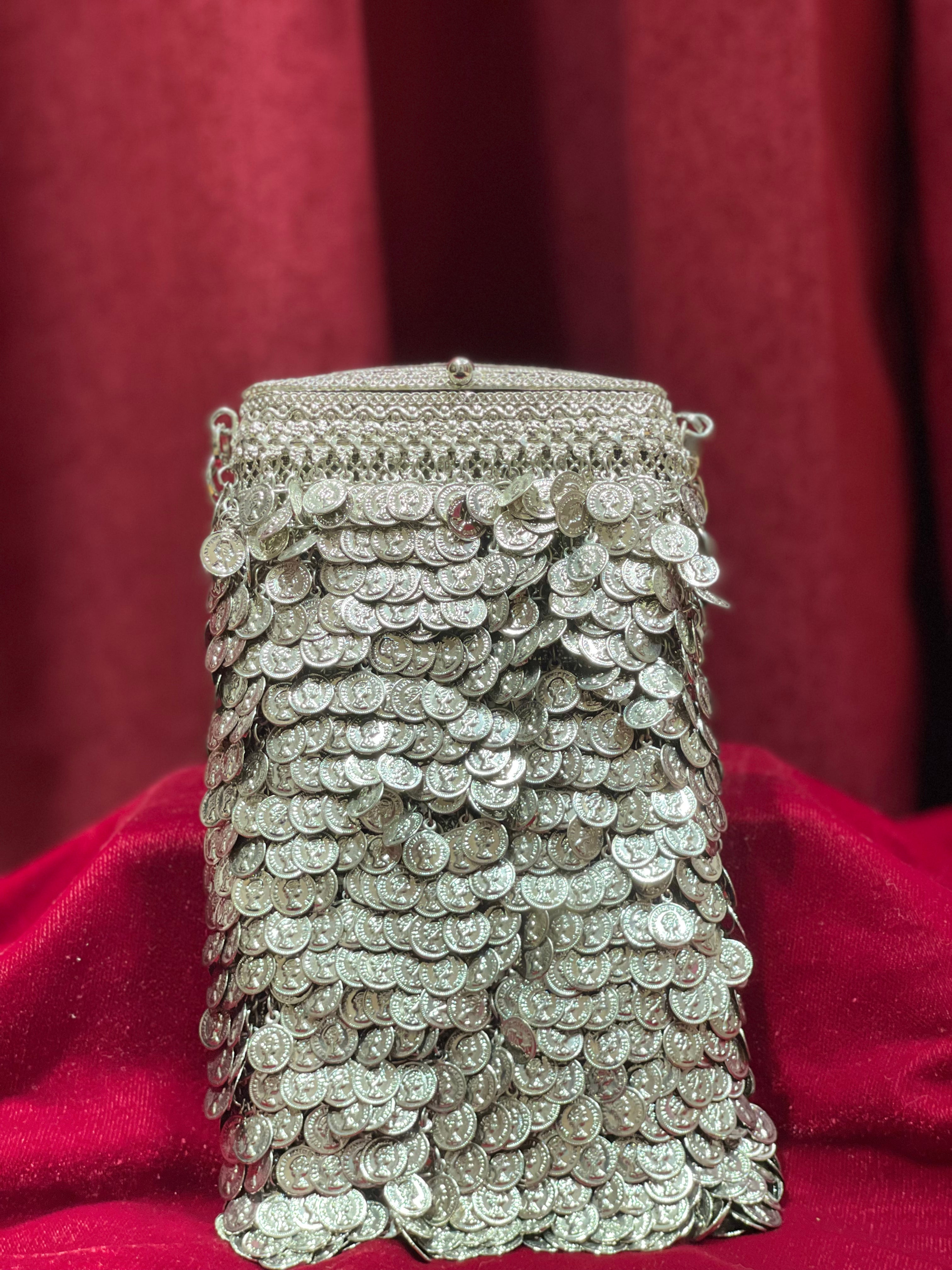Silver Rectangular Purse