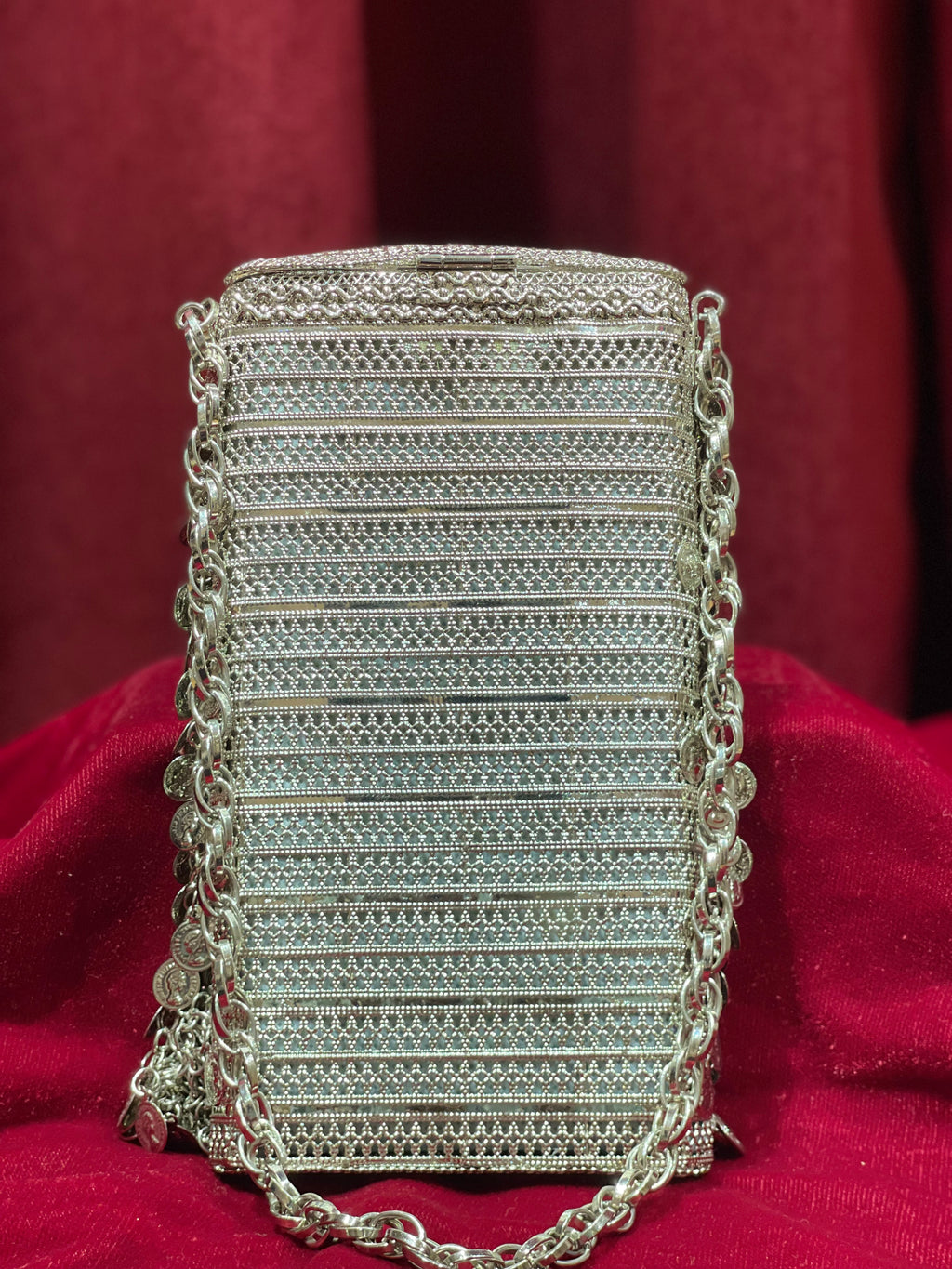 Silver Rectangular Purse