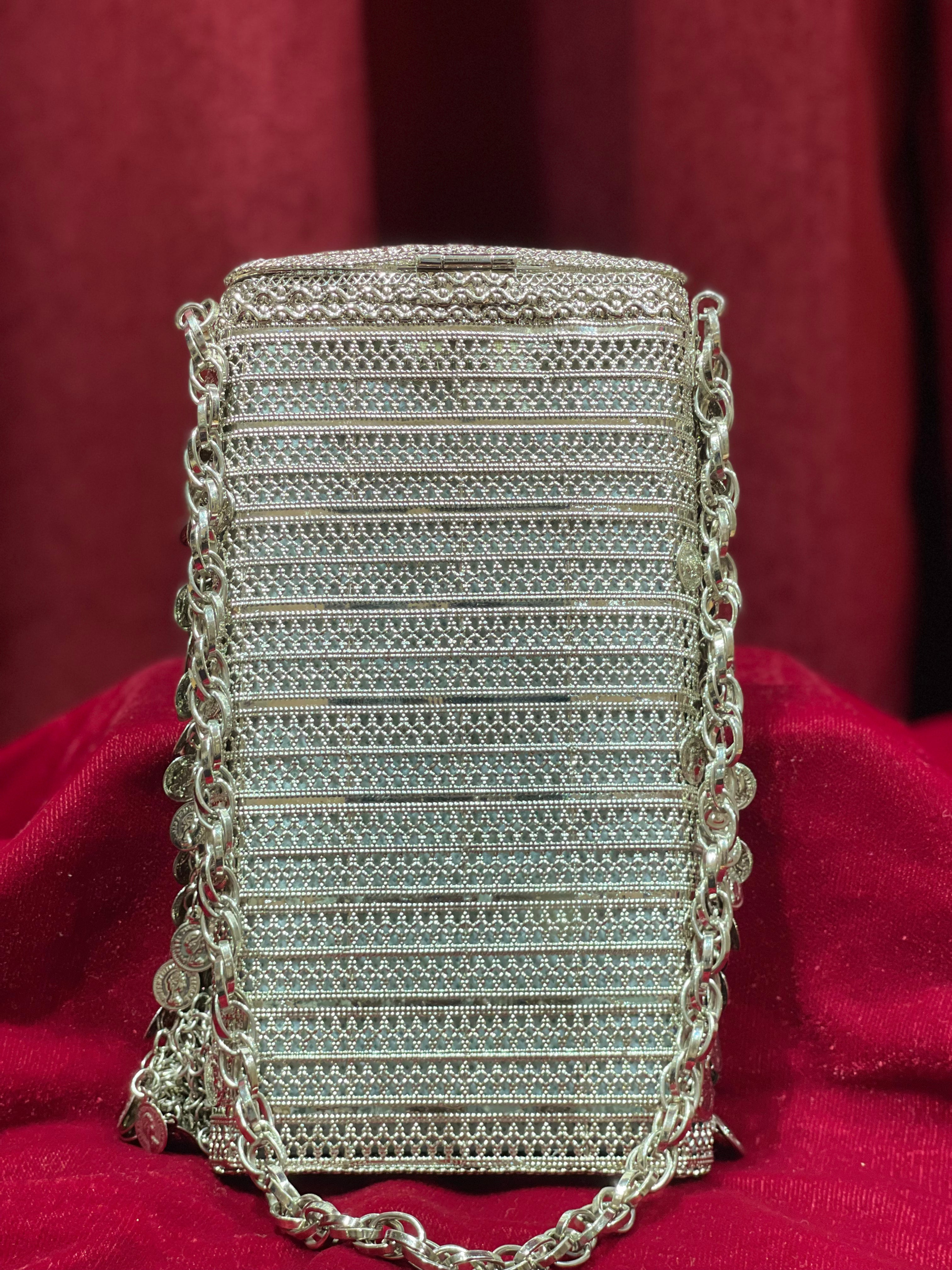 Silver Rectangular Purse