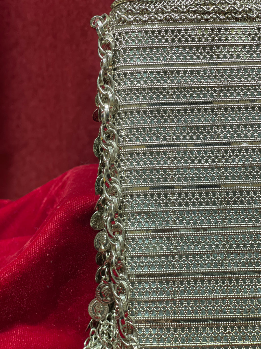 Silver Rectangular Purse