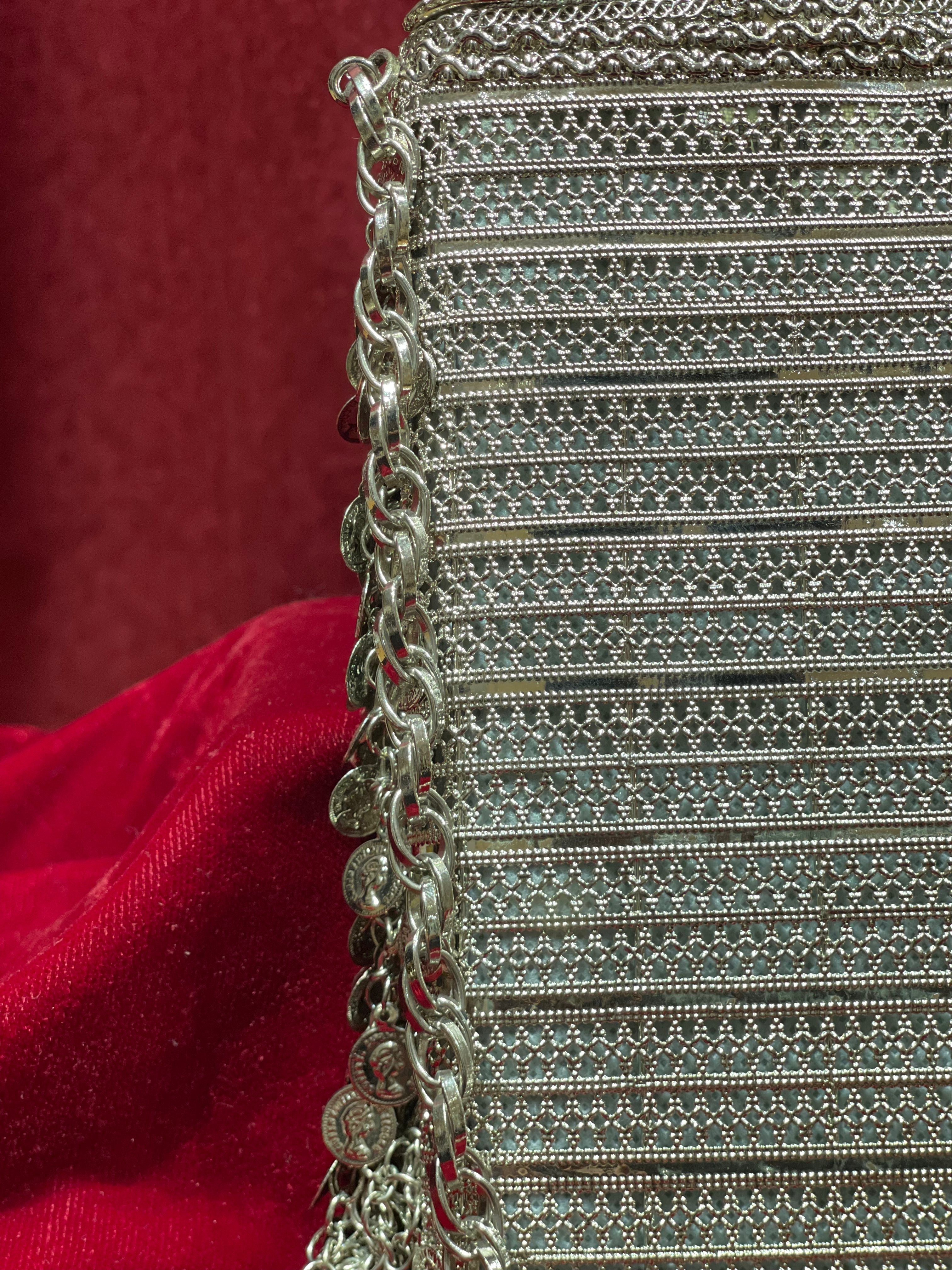 Silver Rectangular Purse
