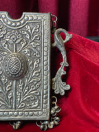 Oxidized Side Waist Clutch Floral Motif