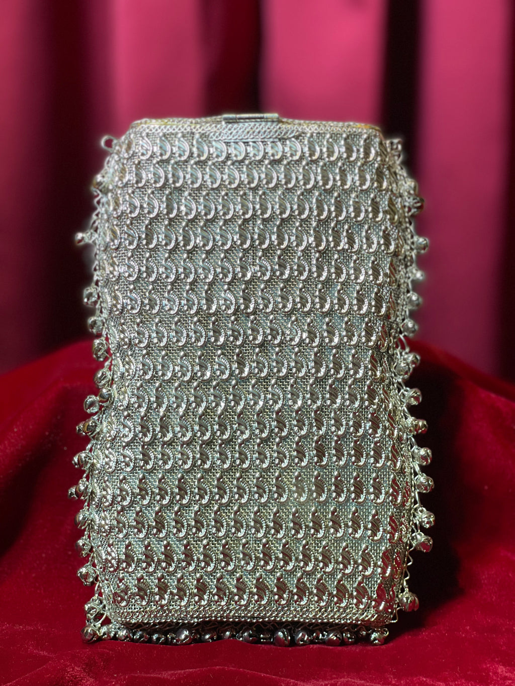 Oxidized Waist Purse With Ghungroo
