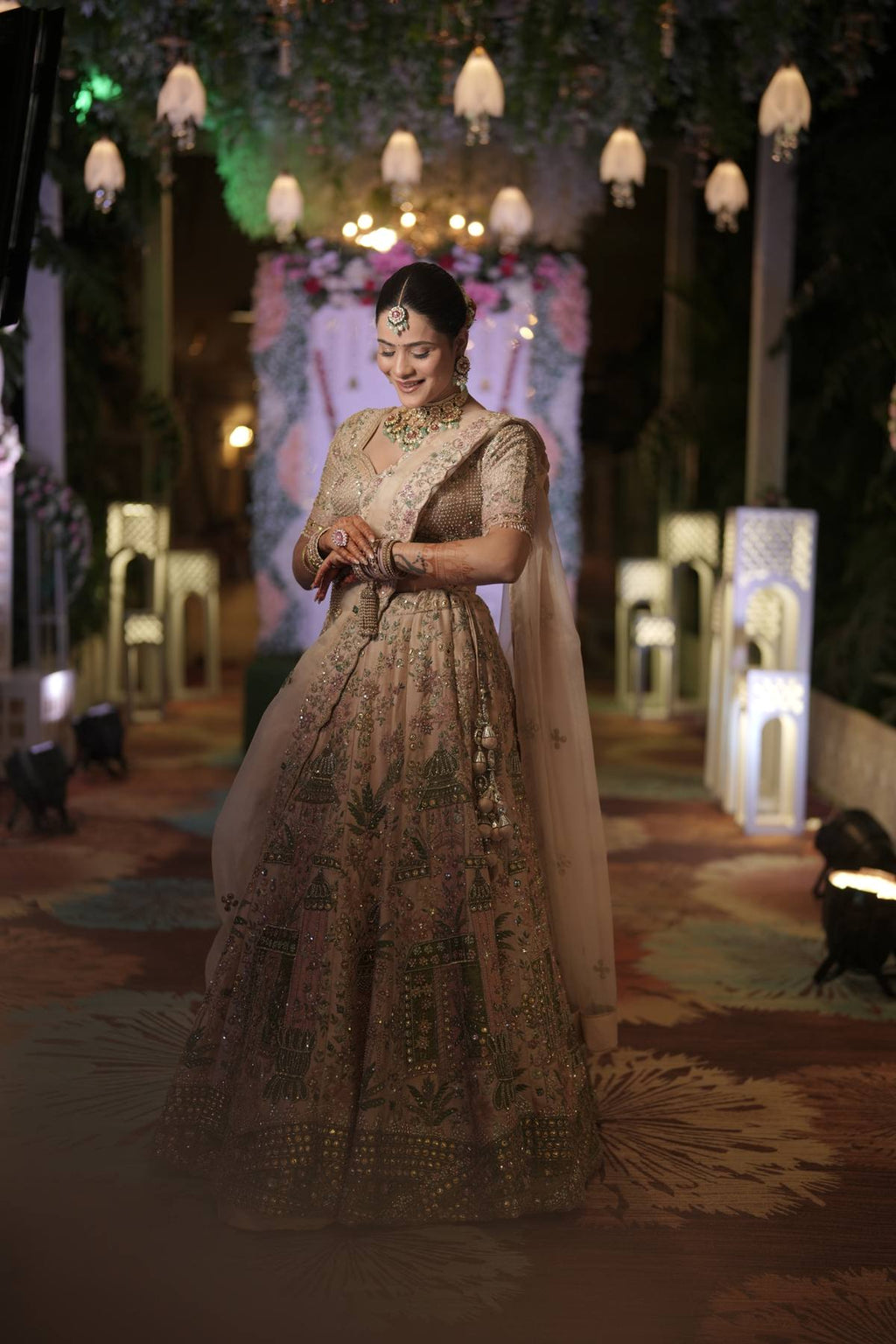 Blush Pink Prajakta Koli Bridal