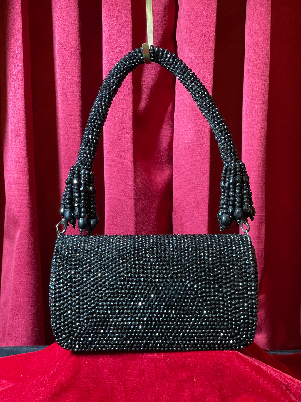 Black Stone Work Purse