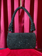 Black Stone Work Purse