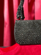 Black Stone Work Purse