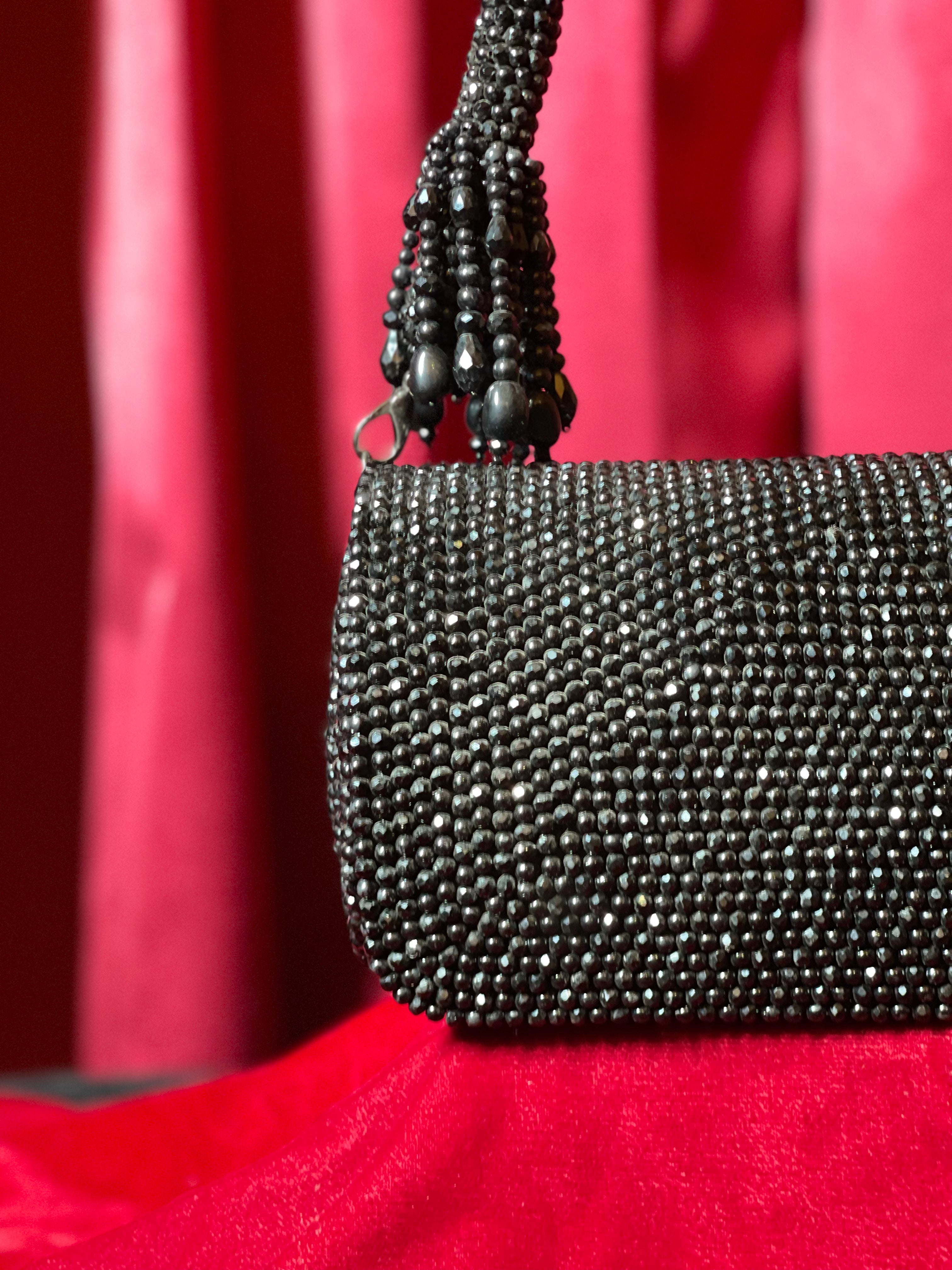 Black Stone Work Purse