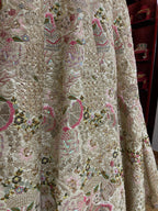 Blush Gold Floral Lehenga Set