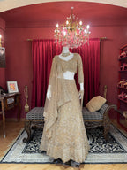 Golden Hand Work Lehenga Set