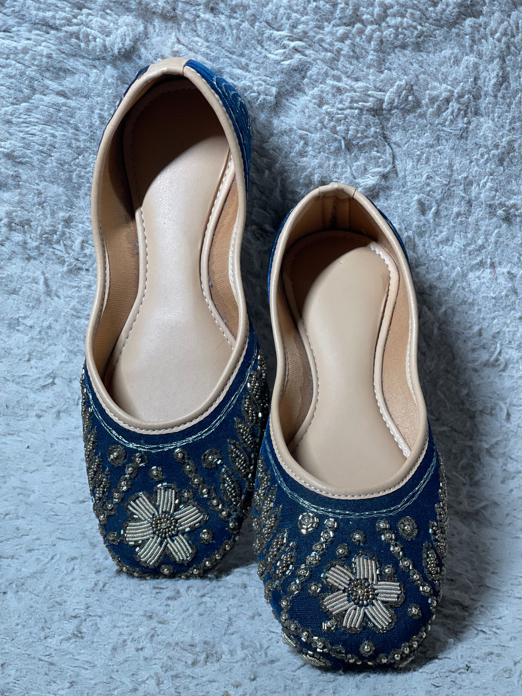 Royal Blue With Golden Work