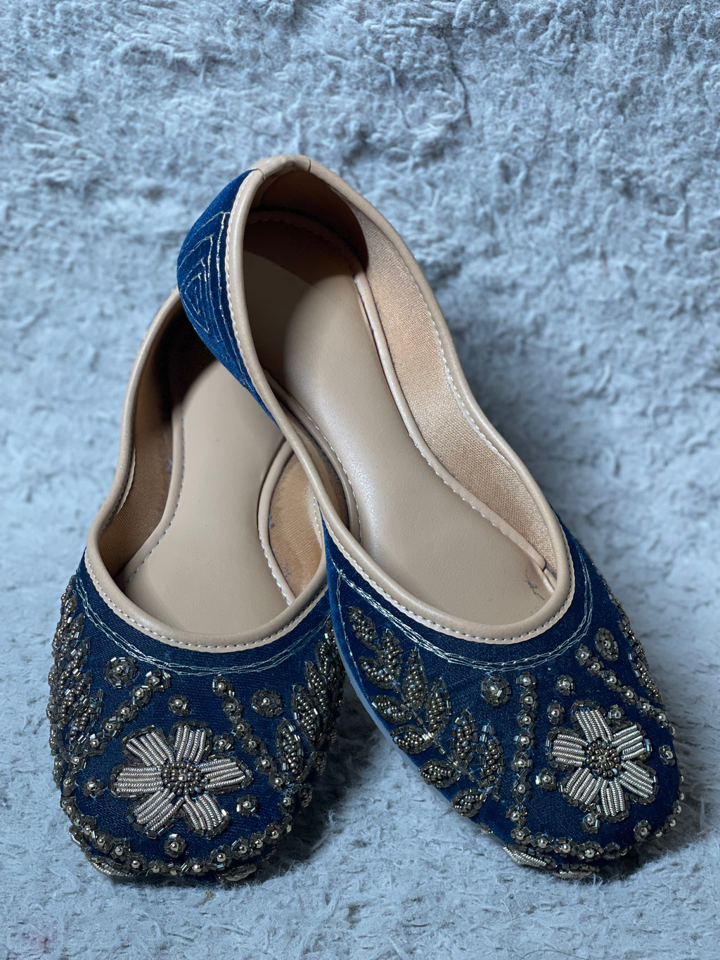 Royal Blue With Golden Work