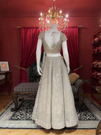 Feathered Cape Style Lehenga Set