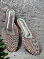 Pastel Pink With White Stones