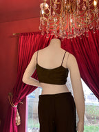 Olive Floral Palazzo With Full Work Jacket