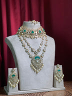 Emerald Polki Kundan Double Layered With Choker