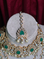 Emerald Polki Kundan Double Layered With Choker