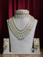 Four Layerd Mozonite Kundan With Choker
