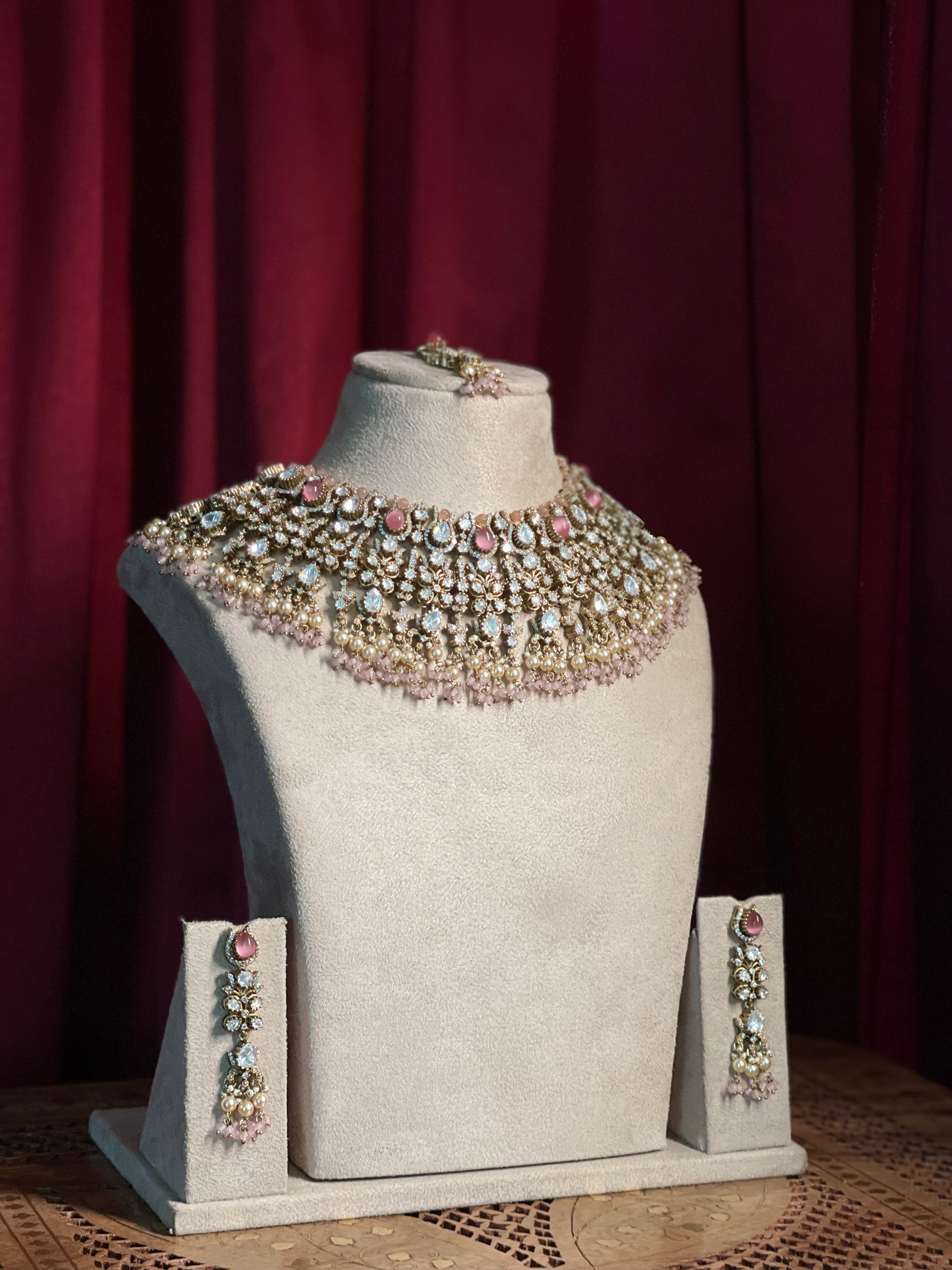Rose Quartz Polki Bridal