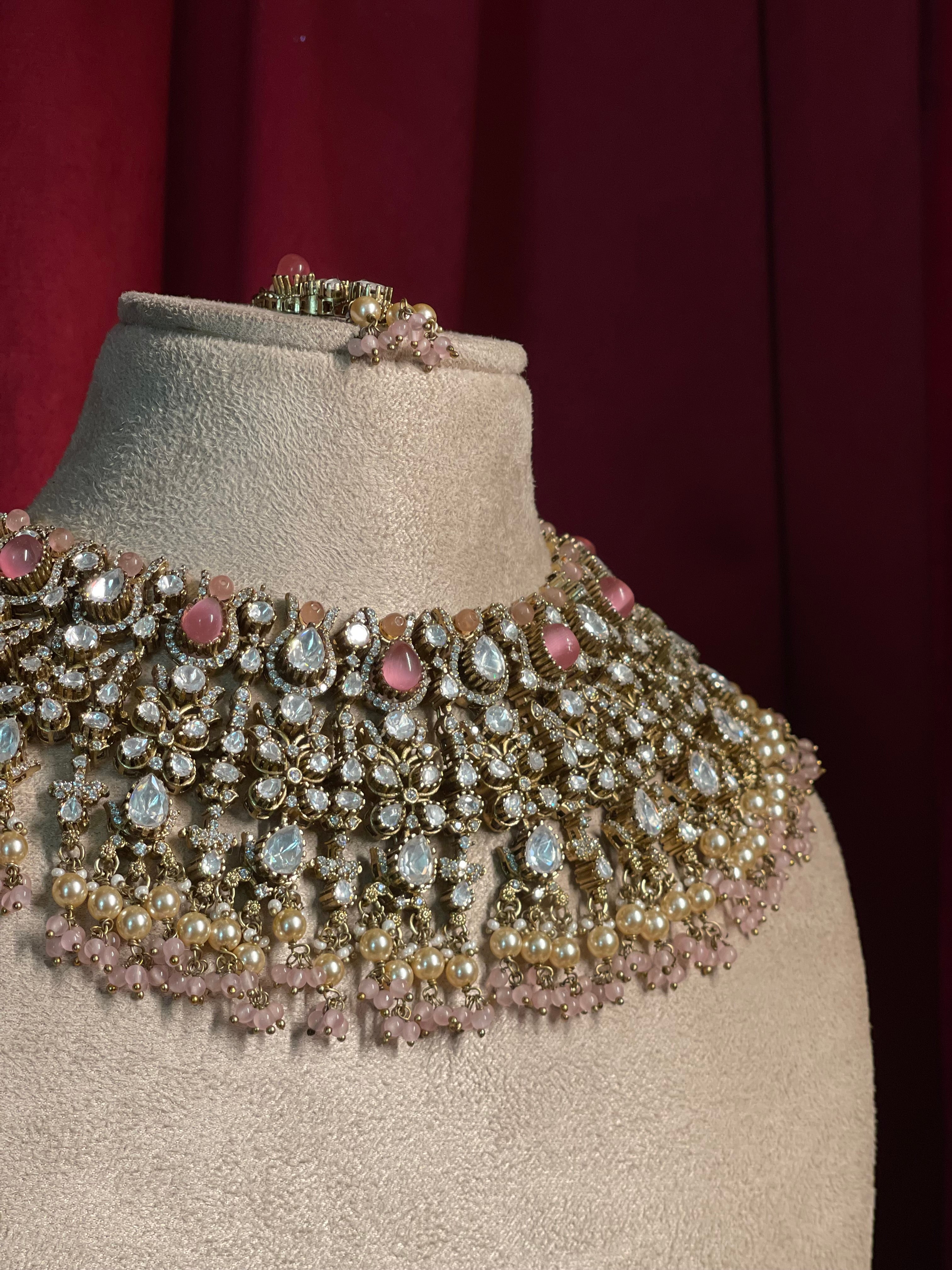 Rose Quartz Polki Bridal